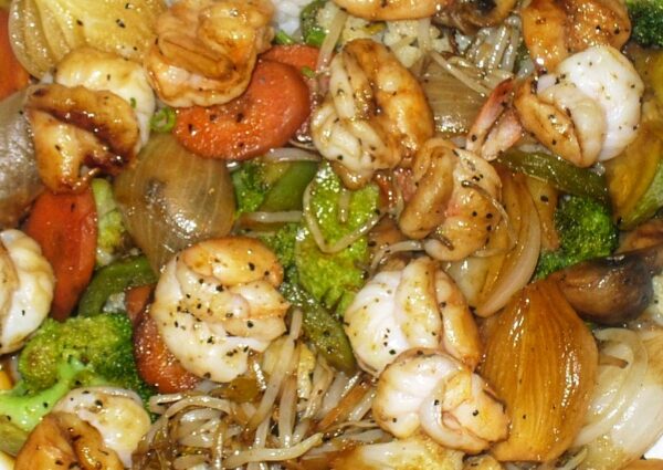 Teppanyaki de Camarón